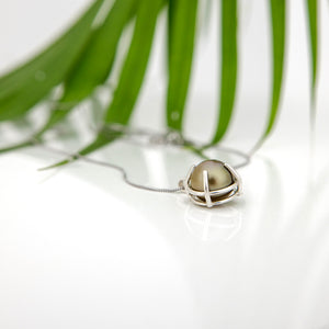 READY TO SHIP Civa Fiji Claw Set Graded Pearl Necklace - 925 Sterling Silver FJD$