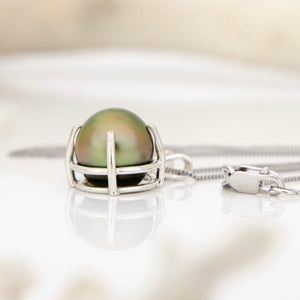 READY TO SHIP Civa Fiji Claw Set Graded Pearl Necklace - 925 Sterling Silver FJD$