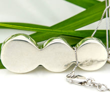 Load image into Gallery viewer, READY TO SHIP Civa Fiji Bezel Set Pearl Trio Necklace - 925 Sterling Silver FJD$
