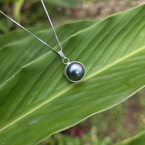 READY TO SHIP Civa Fiji Bezel Set Pearl Necklace - 925 Sterling Silver FJD$