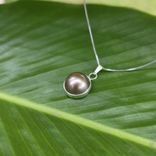 Load image into Gallery viewer, READY TO SHIP Civa Fiji Bezel Set Pearl Necklace - 925 Sterling Silver FJD$
