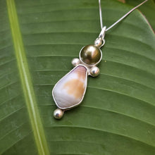 Load image into Gallery viewer, READY TO SHIP Bezel Set Civa Fiji Pearl &amp; Shell Necklace - 925 Sterling Silver FJD$
