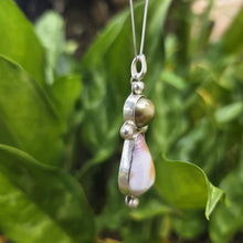 Load image into Gallery viewer, READY TO SHIP Bezel Set Civa Fiji Pearl &amp; Shell Necklace - 925 Sterling Silver FJD$
