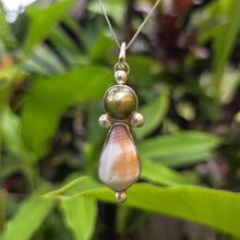 Load image into Gallery viewer, READY TO SHIP Bezel Set Civa Fiji Pearl &amp; Shell Necklace - 925 Sterling Silver FJD$
