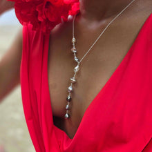 Load image into Gallery viewer, READY TO SHIP Fiji Keshi Pearl Lariat Necklace - 925 Sterling Silver FJD$
