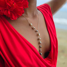Load image into Gallery viewer, READY TO SHIP Fiji Keshi Pearl Lariat Necklace - 925 Sterling Silver FJD$
