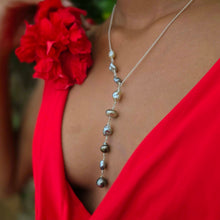 Load image into Gallery viewer, READY TO SHIP Fiji Keshi Pearl Lariat Necklace - 925 Sterling Silver FJD$

