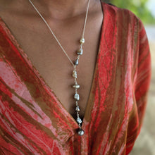 Load image into Gallery viewer, READY TO SHIP Fiji Keshi Pearl Lariat Necklace - 925 Sterling Silver FJD$
