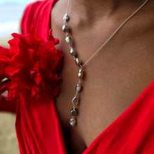 Load image into Gallery viewer, CONTACT US TO RECREATE THIS SOLD OUT STYLE Fiji Keshi Pearl Lariat Necklace - 925 Sterling Silver FJD$
