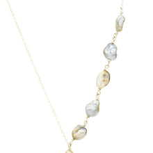 Load image into Gallery viewer, CONTACT US TO RECREATE THIS SOLD OUT STYLE Fiji Keshi Pearl Lariat Necklace - 925 Sterling Silver FJD$
