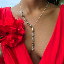 Load image into Gallery viewer, CONTACT US TO RECREATE THIS SOLD OUT STYLE Fiji Keshi Pearl Lariat Necklace - 925 Sterling Silver FJD$
