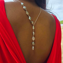 Load image into Gallery viewer, CONTACT US TO RECREATE THIS SOLD OUT STYLE Fiji Keshi Pearl Lariat Necklace - 925 Sterling Silver FJD$
