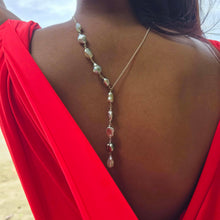 Load image into Gallery viewer, CONTACT US TO RECREATE THIS SOLD OUT STYLE Fiji Keshi Pearl Lariat Necklace - 925 Sterling Silver FJD$
