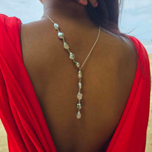 Load image into Gallery viewer, CONTACT US TO RECREATE THIS SOLD OUT STYLE Fiji Keshi Pearl Lariat Necklace - 925 Sterling Silver FJD$
