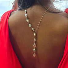 Load image into Gallery viewer, CONTACT US TO RECREATE THIS SOLD OUT STYLE Fiji Keshi Pearl Lariat Necklace - 925 Sterling Silver FJD$
