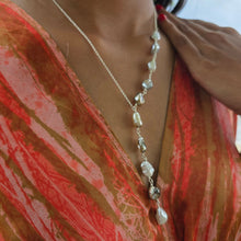 Load image into Gallery viewer, CONTACT US TO RECREATE THIS SOLD OUT STYLE Fiji Keshi Pearl Lariat Necklace - 925 Sterling Silver FJD$
