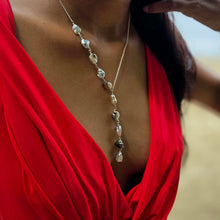 Load image into Gallery viewer, CONTACT US TO RECREATE THIS SOLD OUT STYLE Fiji Keshi Pearl Lariat Necklace - 925 Sterling Silver FJD$
