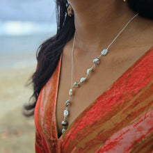 Load image into Gallery viewer, CONTACT US TO RECREATE THIS SOLD OUT STYLE Fiji Keshi Pearl Lariat Necklace - 925 Sterling Silver FJD$
