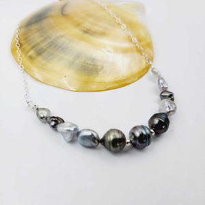READY TO SHIP Civa Fiji Saltwater Pearl Necklace Strand - 925 Sterling Silver l FJD$