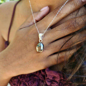 READY TO SHIP Fiji Baroque Saltwater Pearl Necklace - 925 Sterling Silver FJD$
