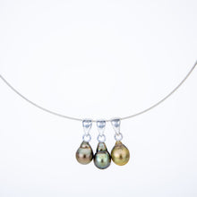 Load image into Gallery viewer, READY TO SHIP Civa Fiji Triple Pearl Necklace - 925 Sterling Silver FJD$
