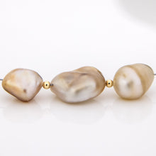 Load image into Gallery viewer, READY TO SHIP Fiji Keshi Floating Pearl Necklace - 925 Sterling Silver FJD$
