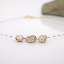 Load image into Gallery viewer, CONTACT US TO RECREATE THIS SOLD OUT STYLE Fiji Keshi Floating Pearl Necklace - 925 Sterling Silver FJD$
