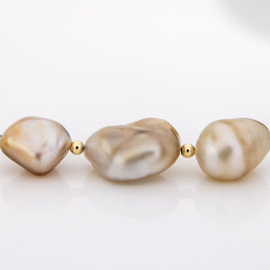 READY TO SHIP Fiji Keshi Floating Pearl Necklace - 925 Sterling Silver FJD$