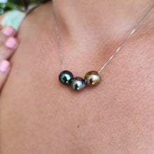 Load image into Gallery viewer, CONTACT US TO RECREATE THIS SOLD OUT STYLE Civa Fiji Saltwater Pearl Trio Necklace - 925 Sterling Silver FJD$
