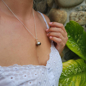 READY TO SHIP Civa Fiji Pearl Necklace - 925 Sterling Silver FJD$