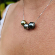 Load image into Gallery viewer, READY TO SHIP Civa Fiji Saltwater Pearl Trio Necklace - 925 Sterling Silver FJD$
