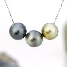 Load image into Gallery viewer, READY TO SHIP Civa Fiji Saltwater Pearl Trio Necklace - 925 Sterling Silver FJD$
