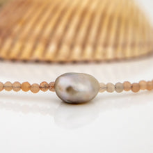 Load image into Gallery viewer, READY TO SHIP Fiji Keshi Pearl &amp; Bead Choker Necklace - 925 Sterling Silver FJD$
