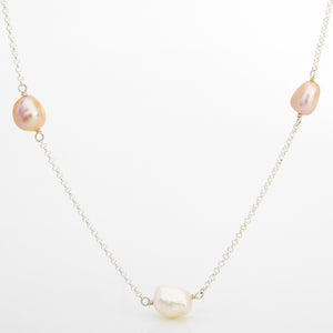 READY TO SHIP Freshwater Pearl Necklace - 925 Sterling Silver FJD$