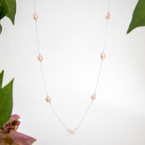 READY TO SHIP Freshwater Pearl Necklace - 925 Sterling Silver FJD$