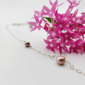 READY TO SHIP Freshwater Pearl Necklace - 925 Sterling Silver FJD$