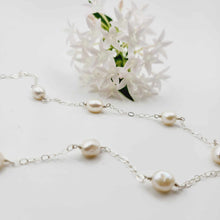 Load image into Gallery viewer, READY TO SHIP Freshwater Pearl Necklace - 925 Sterling Silver FJD$
