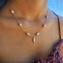 Load image into Gallery viewer, READY TO SHIP Freshwater Pearl &amp; Seahorse Charm Necklace - FJD$
