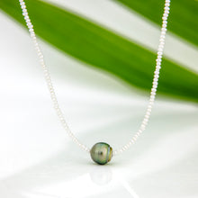 Load image into Gallery viewer, READY TO SHIP Freshwater Pearl Necklace with Civa Fiji Pearl Pendant - 925 Sterling Silver FJD$
