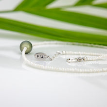 Load image into Gallery viewer, READY TO SHIP Freshwater Pearl Necklace with Civa Fiji Pearl Pendant - 925 Sterling Silver FJD$

