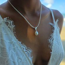 Load image into Gallery viewer, READY TO SHIP Freshwater Pearl Necklace with Civa Fiji Pearl Pendant - 925 Sterling Silver FJD$
