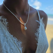 Load image into Gallery viewer, READY TO SHIP Freshwater Pearl Necklace with Civa Fiji Pearl Pendant - 925 Sterling Silver FJD$
