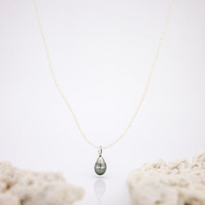 READY TO SHIP Freshwater Pearl Necklace with Civa Fiji Pearl Pendant - 925 Sterling Silver FJD$
