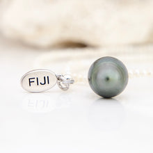 Load image into Gallery viewer, READY TO SHIP Freshwater Pearl Necklace with Civa Fiji Pearl Pendant - 925 Sterling Silver FJD$
