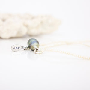 READY TO SHIP Freshwater Pearl Necklace with Civa Fiji Pearl Pendant - 925 Sterling Silver FJD$