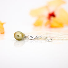 Load image into Gallery viewer, READY TO SHIP Freshwater Pearl Necklace with Civa Fiji Pearl Pendant - 925 Sterling Silver FJD$
