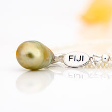 Load image into Gallery viewer, READY TO SHIP Freshwater Pearl Necklace with Civa Fiji Pearl Pendant - 925 Sterling Silver FJD$
