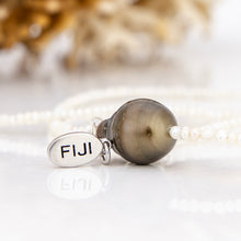 Load image into Gallery viewer, READY TO SHIP Freshwater Pearl Necklace with Civa Fiji Pearl - 925 Sterling Silver FJD$
