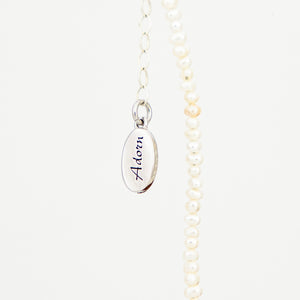 READY TO SHIP Freshwater Pearl Necklace with Civa Fiji Pearl - 925 Sterling Silver FJD$