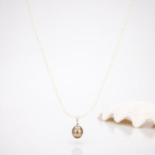 Load image into Gallery viewer, READY TO SHIP Freshwater Pearl Necklace with Civa Fiji Pearl Pendant - 925 Sterling Silver FJD$
